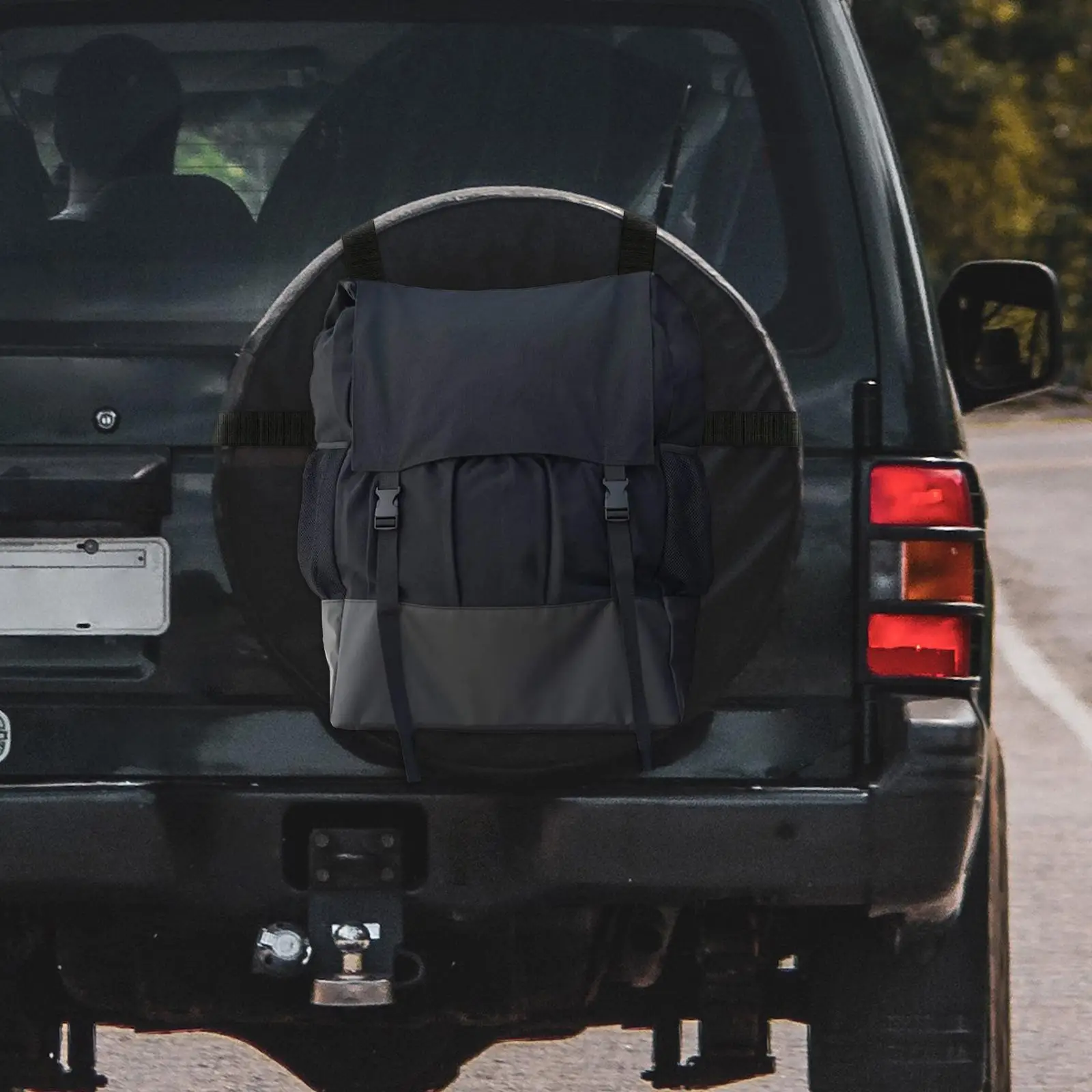 

Запасная шина 600D ткань Оксфорд 210D ткань Оксфорд кожаный держатель Органайзер мусор