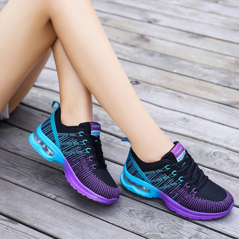 Running Shoes for Women Outdoor Breathable Fashion Womens Jogging Shoes Fitness Sneakers Colorful Air Cushion Sneaker Female