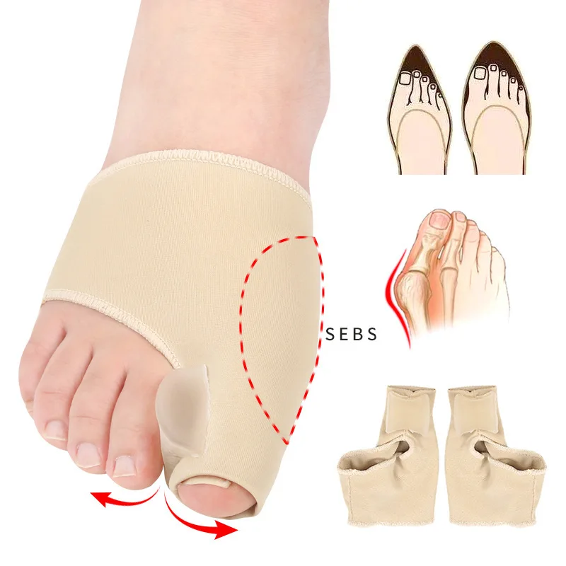 

1Pair Toe Separator Hallux Valgus Bunion Corrector Orthotics Feet Bone Thumb Adjuster Correction Pedicure Sock Straightener