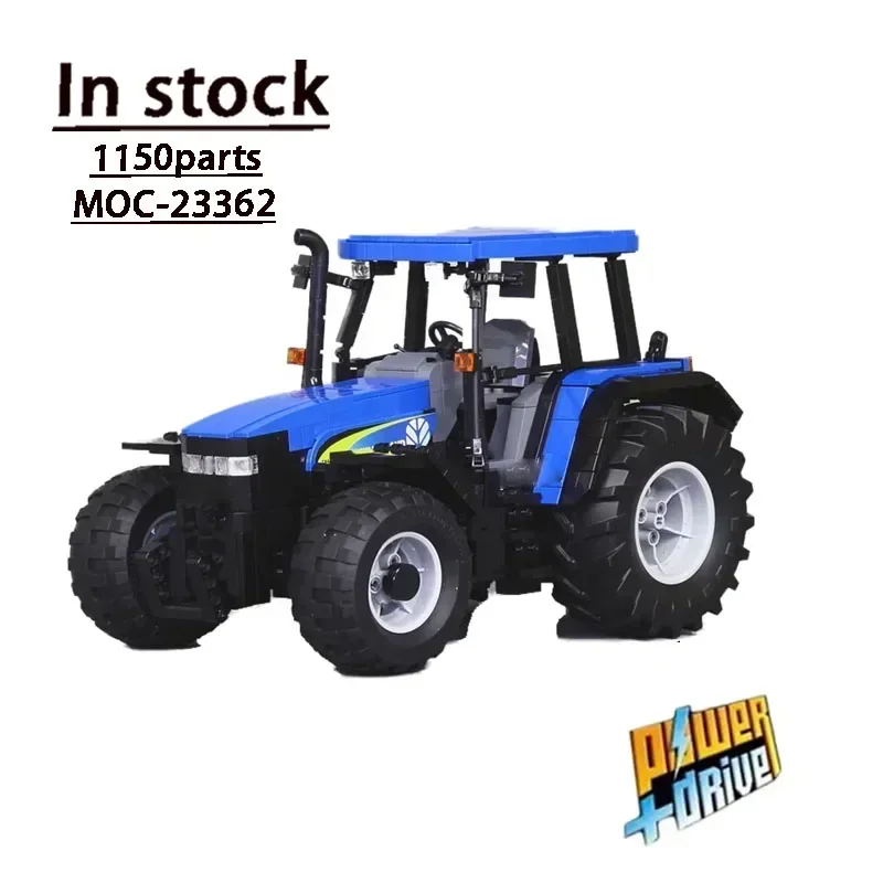 MOC-23362 Трактор и MOC-74950T3 Сеялка в сборе Сращивание строительных блоков