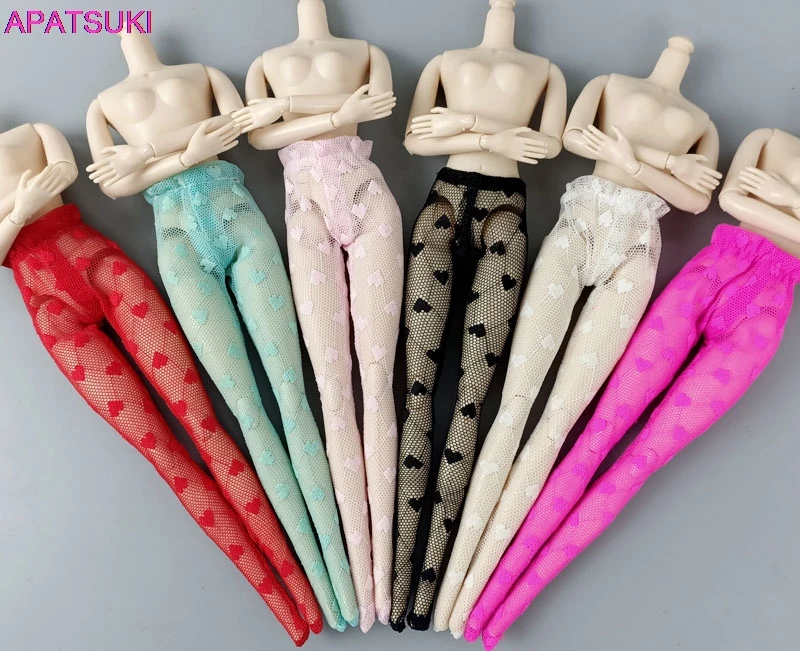 

Colorful Heart Love Fashion Doll Pantyhose for Barbie Doll Accessories Stocking for 1/6 BJD Dolls Sock Kid DIY Toy