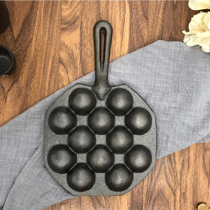 Фото Holaroom 12 полостей Takoyaki сковорода устройство для приготовления такояки Осьминог маленькие шарики противень инструменты для домашнего пригот... №3