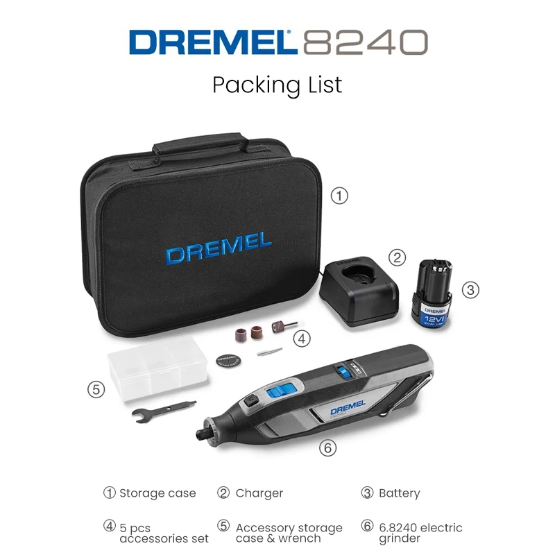 

Беспроводная шлифовальная машина Dremel 8240