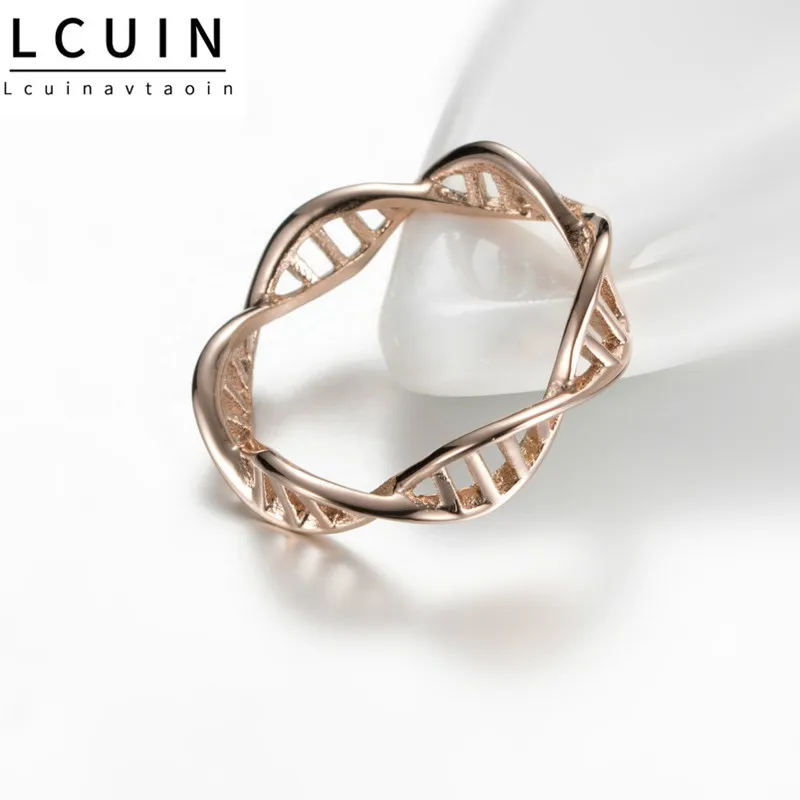 Double Helix Rose Gold Ring Infinity Eternity Charms Best Friend Gift Endless Love Symbol Fashion Rings For Women Anel | Украшения и