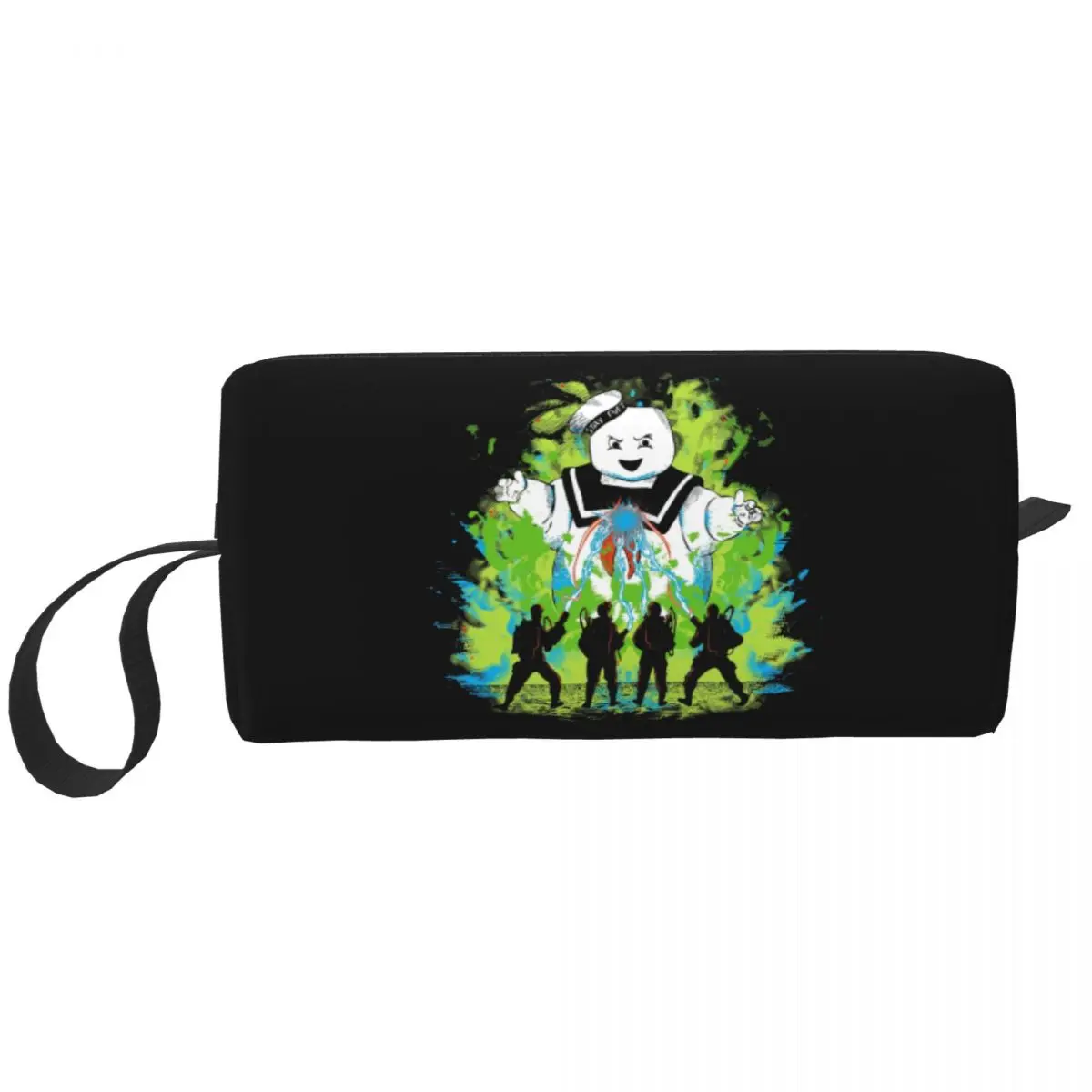 

Kawaii Ghost Buster Busters Travel Toiletry Bag Women Supernatural Ghosts Movie Makeup Cosmetic Bag Beauty Storage Dopp Kit