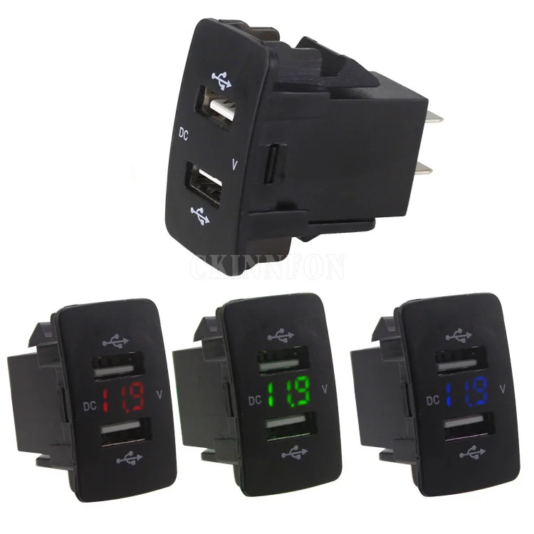 

Автомобильное зарядное устройство с 2 USB-портами, 20 шт./лот, 4,2 А