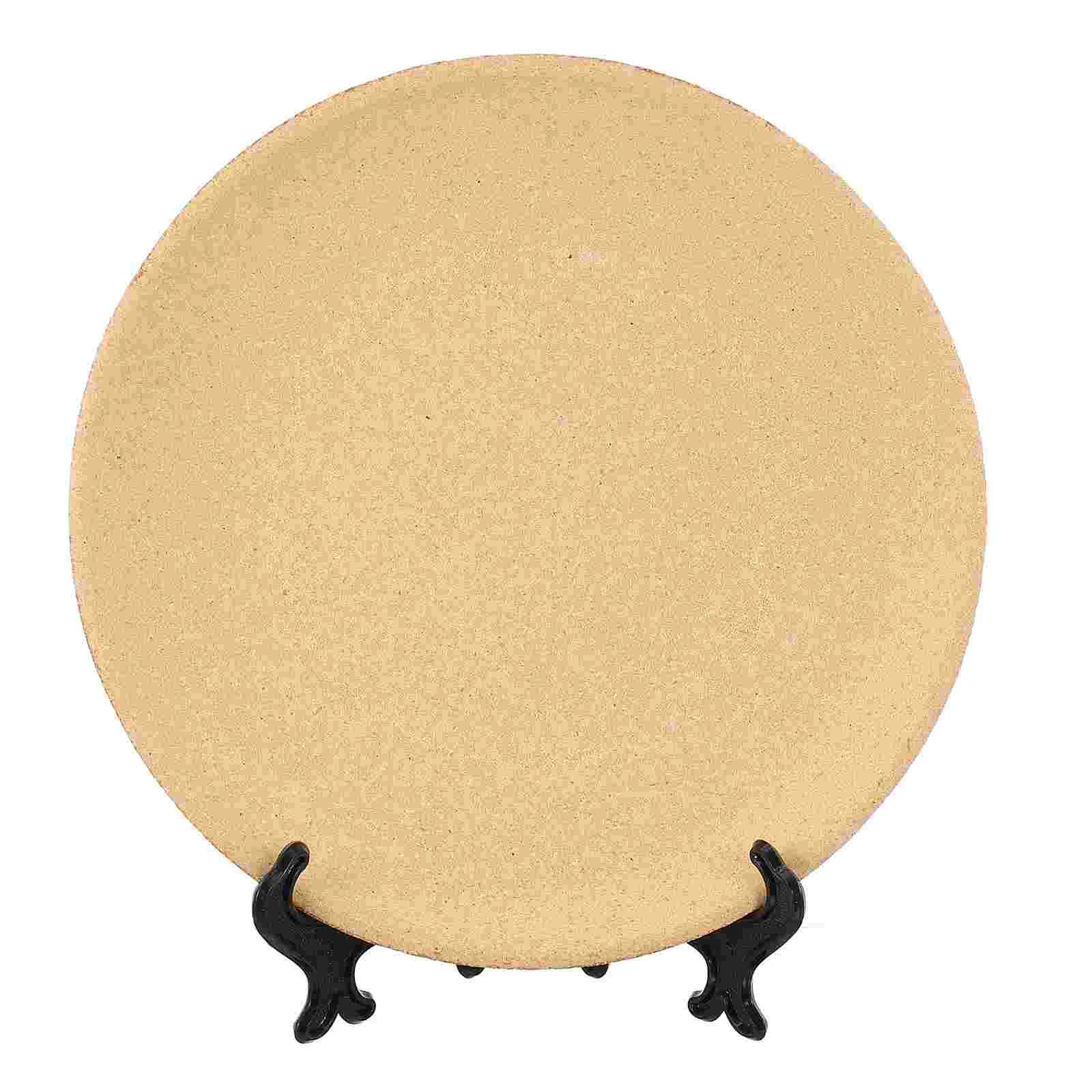 

Wood Tray Jewelry Plate Wooden Platespainting Dish Roundearring Holder Unfinished Serving Rounds Slabs Novelty Kids Stand