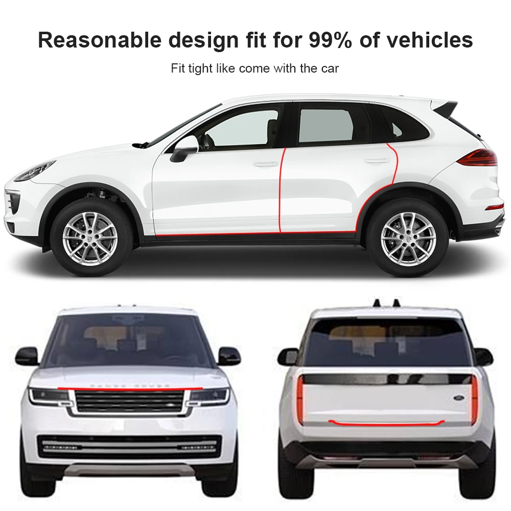 Универсальная защита для автомобильных дверей кромок 2/5/10/12 м литье полоса