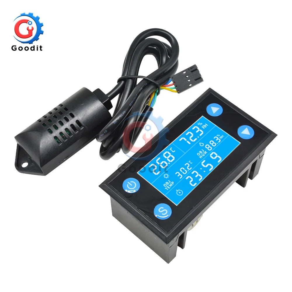 

Цифровой контроллер температуры и влажности Φ W1212, таймер SHT20, датчик для флуоресцентного термостата, влажности