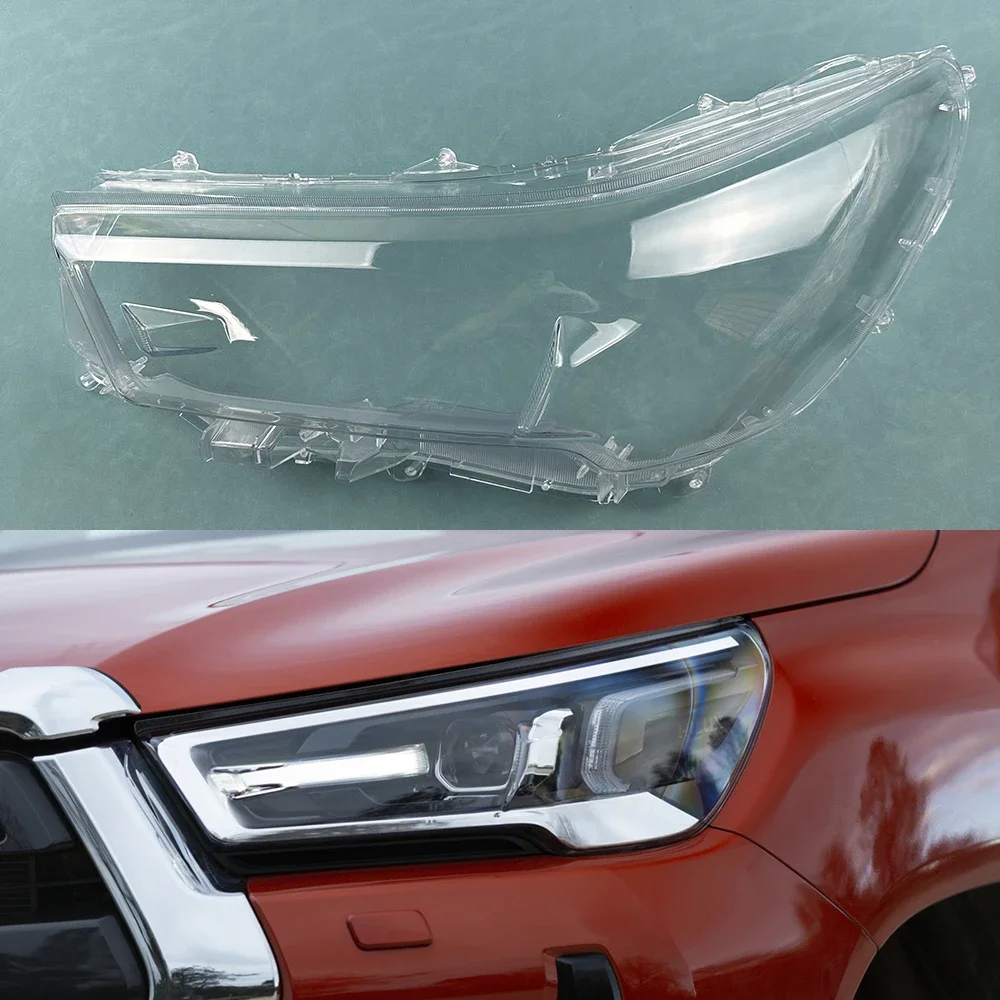 Корпус передней фары для Toyota Hilux прозрачный налобный фонарь затенение лампы из