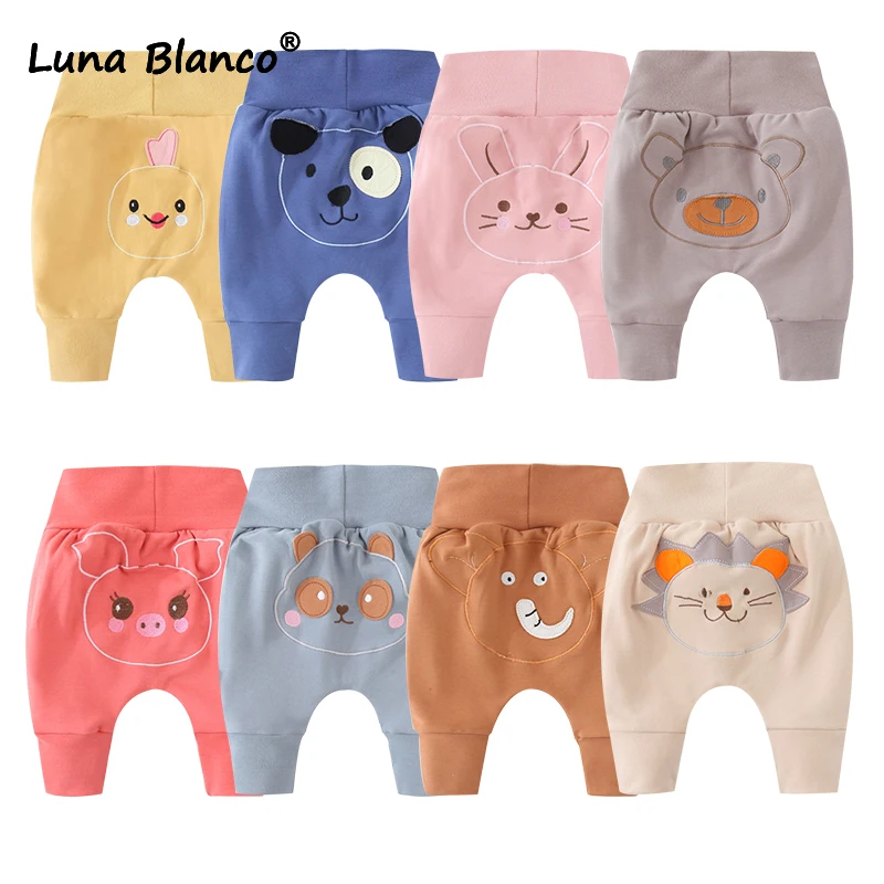 3-24M Boy Thick Pants Winter Baby Thicken Cotton Boy Baby Big PP Pants Loose High Elastic Waist Autumn Harem Fall Girls Trousers