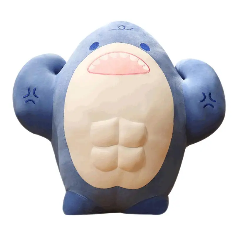 

57cm Large Stuffed Shark Funny Gifts For Kids Stuffed Animal Sharks Blue Shark Plush Pillow For Bedrooms Living Rooms Offices