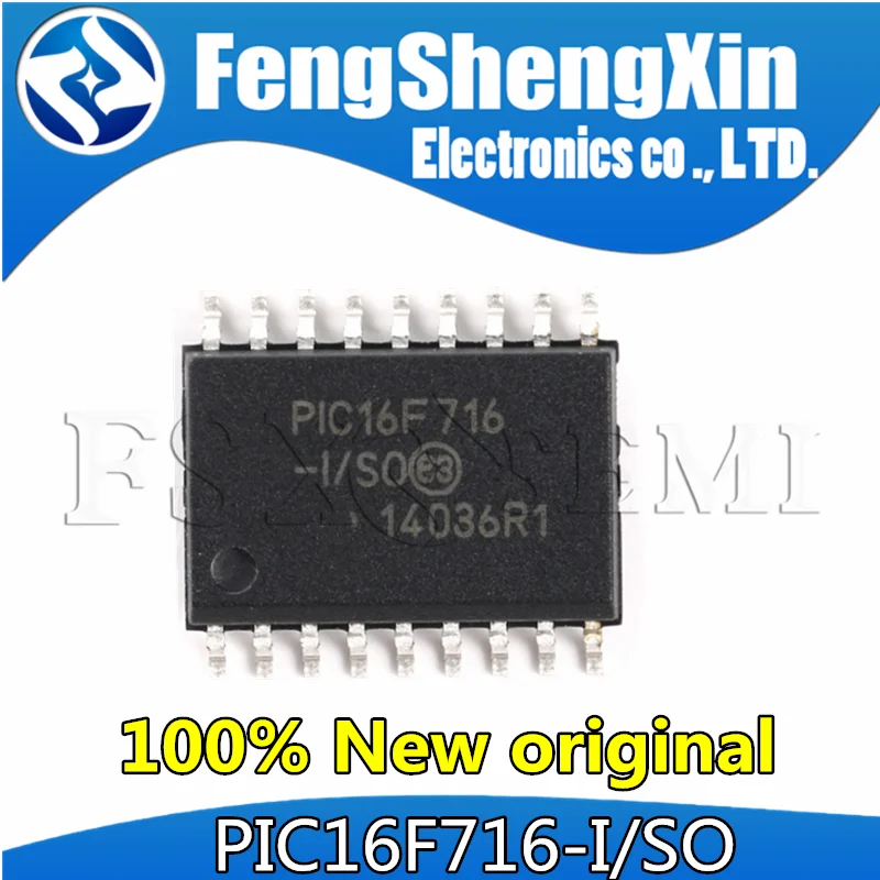 

10pcs New PIC16F716-I/SO PIC16F716 SOP18 chips microcontroller