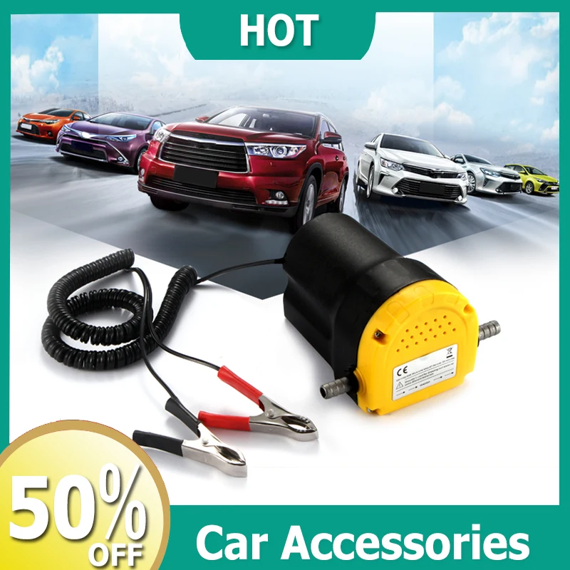 

12V Car Electric Oil Diesel Extractor Pump Motor Fluid Oil Transfer Scavenge Car Suction Fuel Electric Car Electrical Appliances