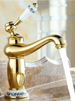 vintage bathroom brass teapot type wash basin faucet antique copper sink basin faucet mixer tap hot and cold slt0521