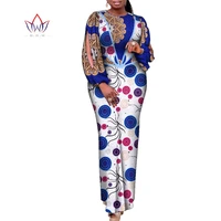 african women dresses long hollow sleeve ankara print dashiki party wedding wax batik african long dress for women wy9991