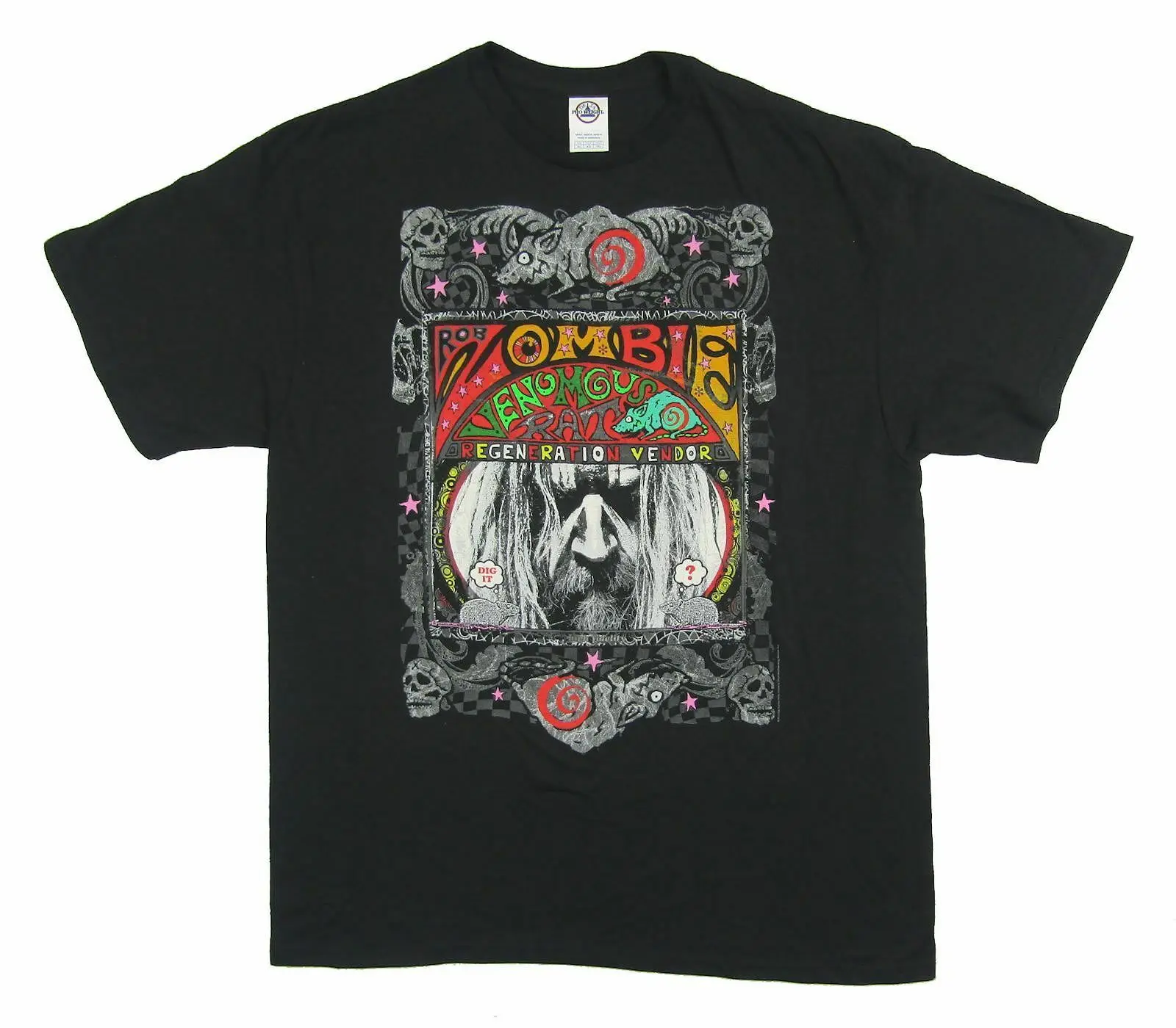 

Rob Zombie Regeneration Vendor Black T Shirt New Merch