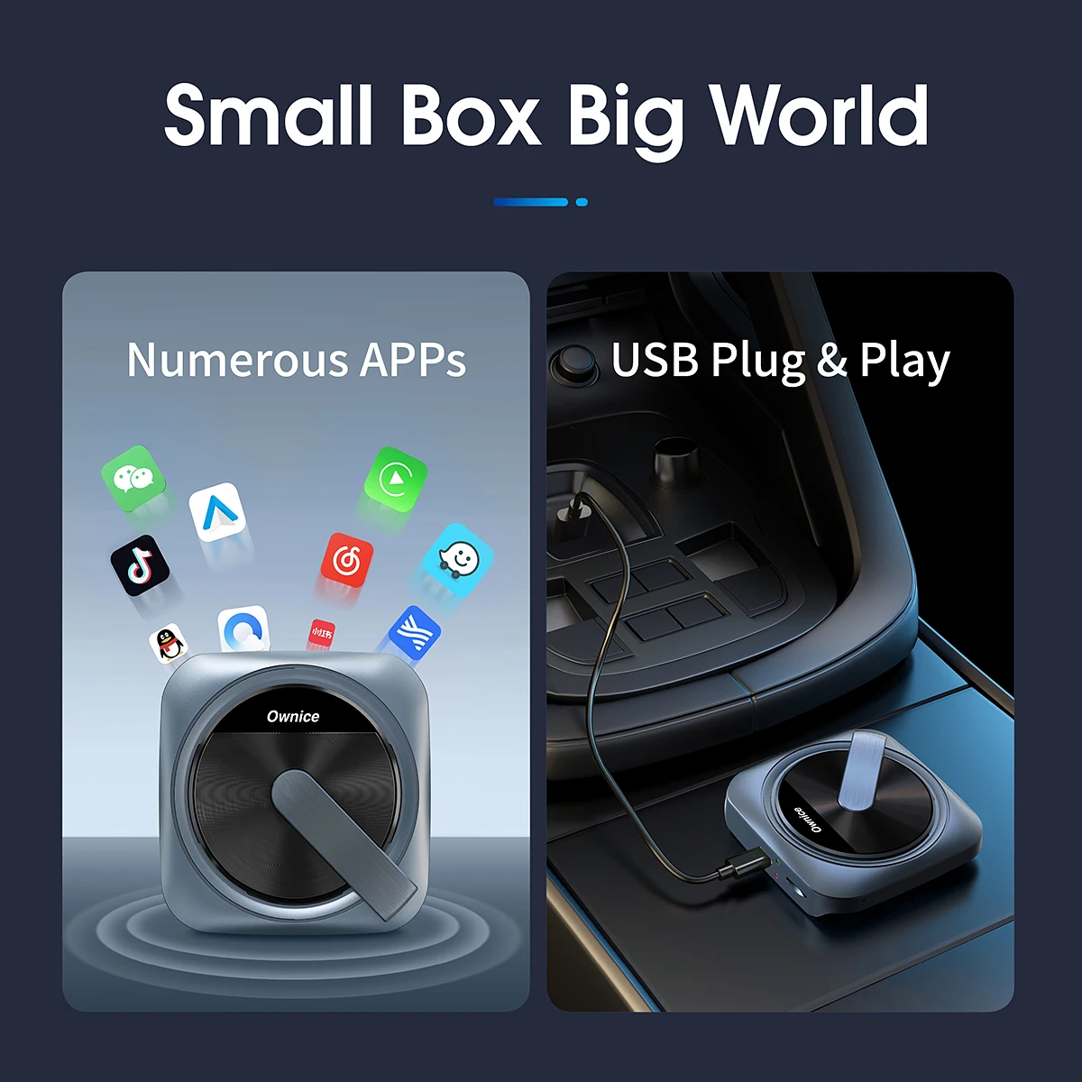 Автомобильный мини-адаптер Ownice A0 CarPlay Ai Dongle android 11 автомобильный беспроводной
