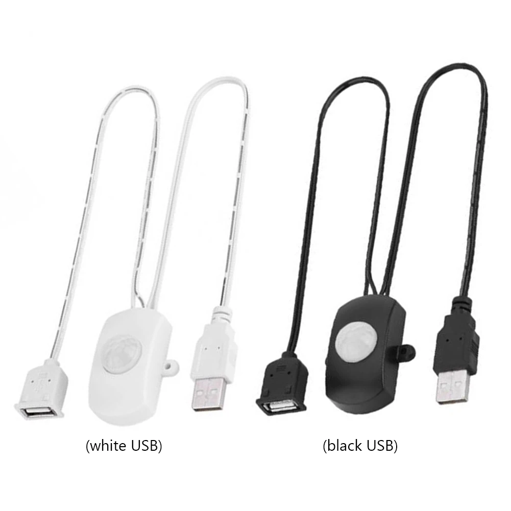 Фото Умный инфракрасный PIR-выключатель с USB-интерфейсом, мини-выключатель для коридора, практичный, портативный, регулируемый, для ванной комнаты и подвала №2