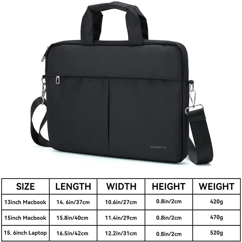 Laptop Bag for 13/14 inch M1 M2 MacBook Air/Pro Notebook Messenger Briefcase Laptop Sleeve Case Carry Bag with Strap