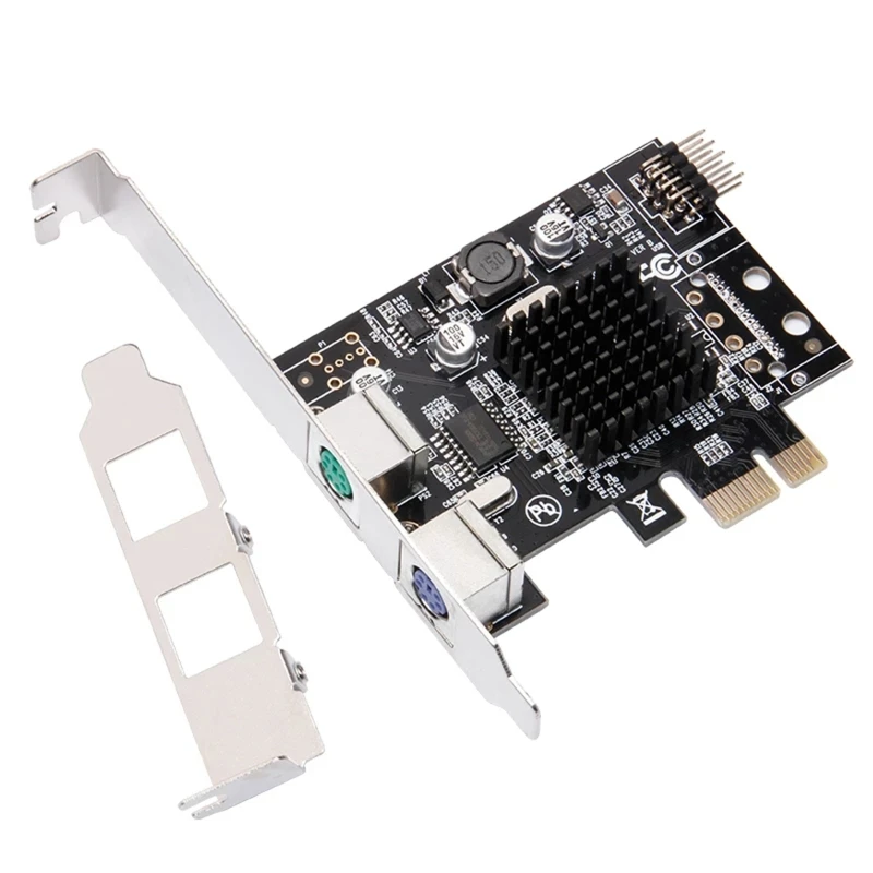 

Плата расширения MCS9990 PCIE к PS 2, встроенная USB-Плата расширения PS 2 (круглые клеммы), клавиатура, мышь, карта расширения, без накопителя