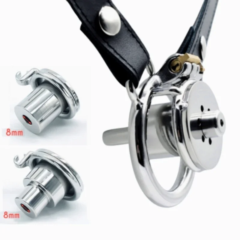 Пояс верности из ПУ кожи для мужчин инвертированный цилиндр Новый замок с