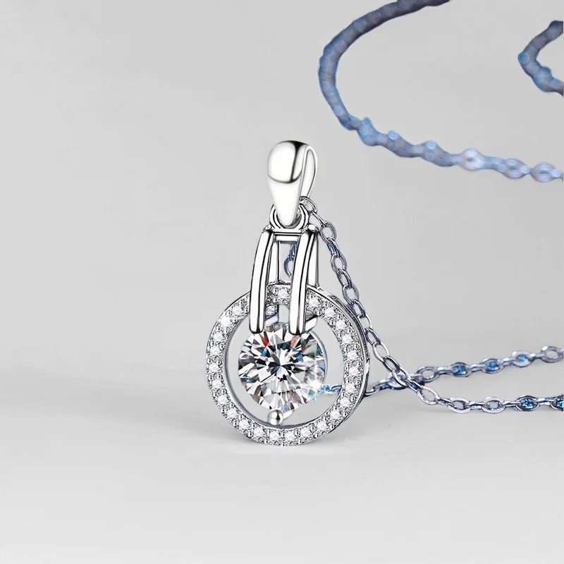 1 карат D цвет муассанит звездное ночное небо персонализированный кулон S925