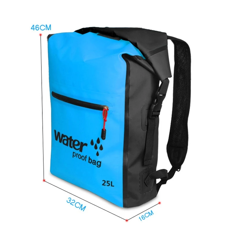 25L Waterproof Dry Bag Swimming Backpack Rucksack Pack Water Floating Sack Sport Canoe Kayaking Rafting Boating River Trekking