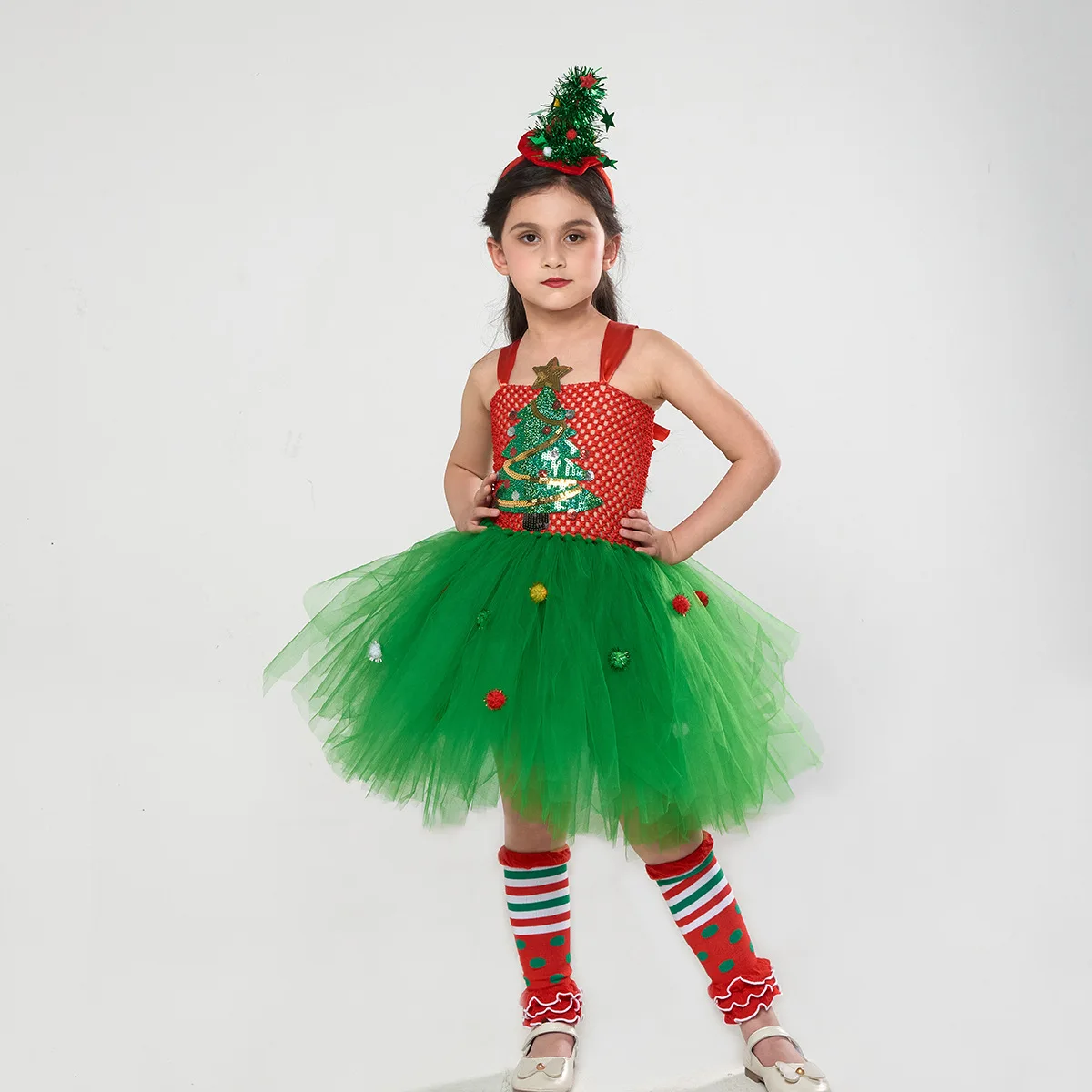 Новинка 2023 года детское платье для девочек рождественская юбка балета и танцев