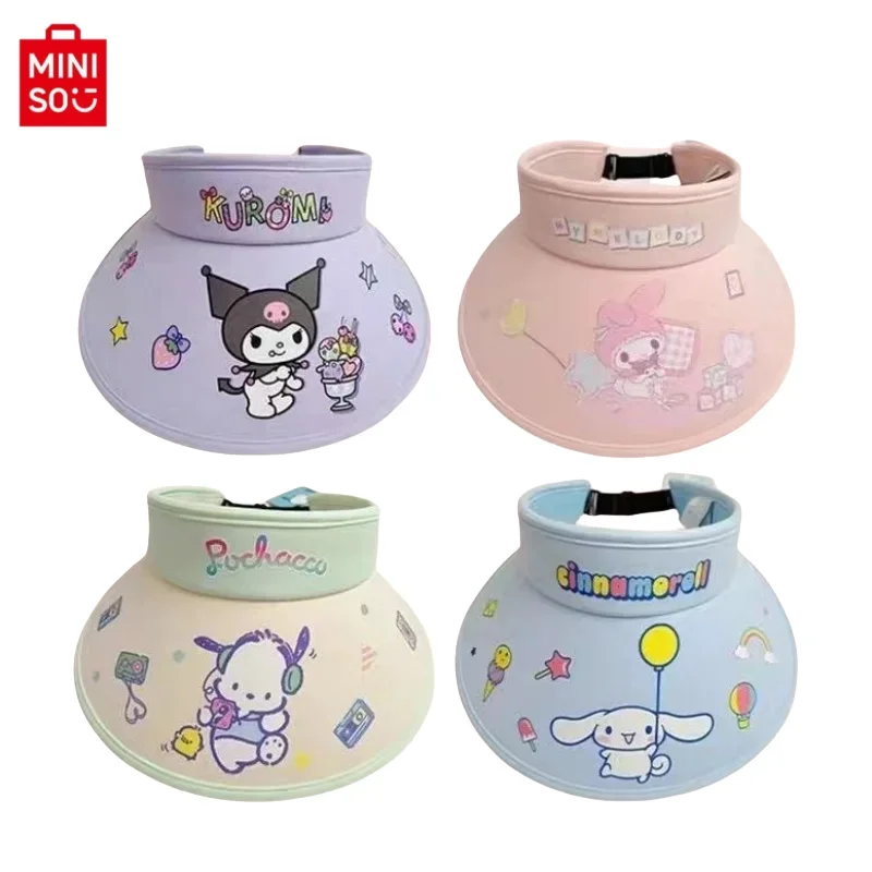 Miniso Sanrio Kuromi Cinnamorollcute детская шляпа от солнца солнцезащитная летняя мультяшная