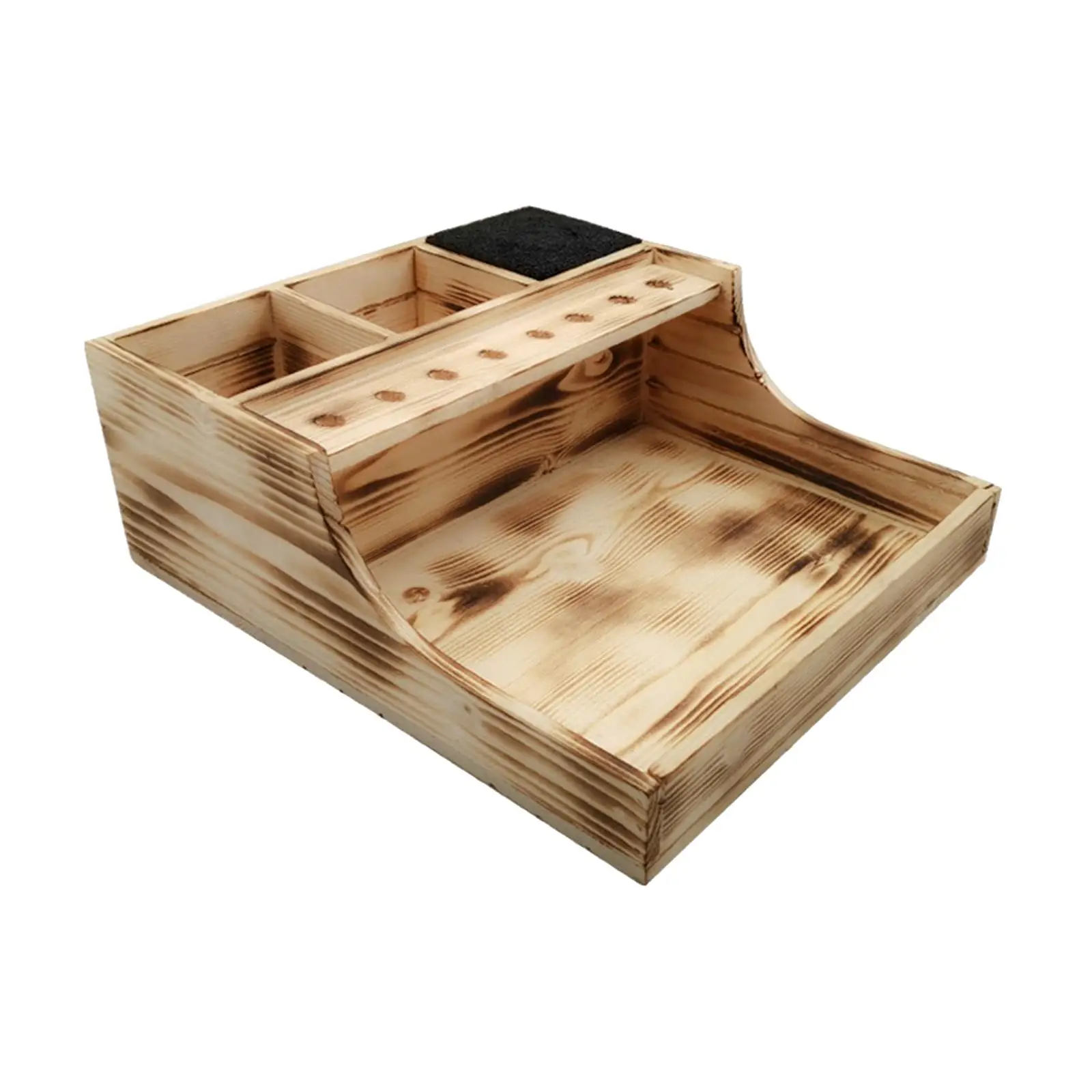 

Solid Wood Hairdressing Tool Holder Design Storage Rack Stand Storage Box