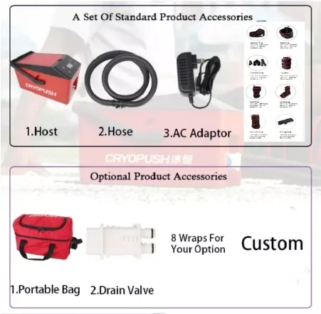 Для криопропиляционной системы ледотерапии коленного сустава CRYOPUSH выбор