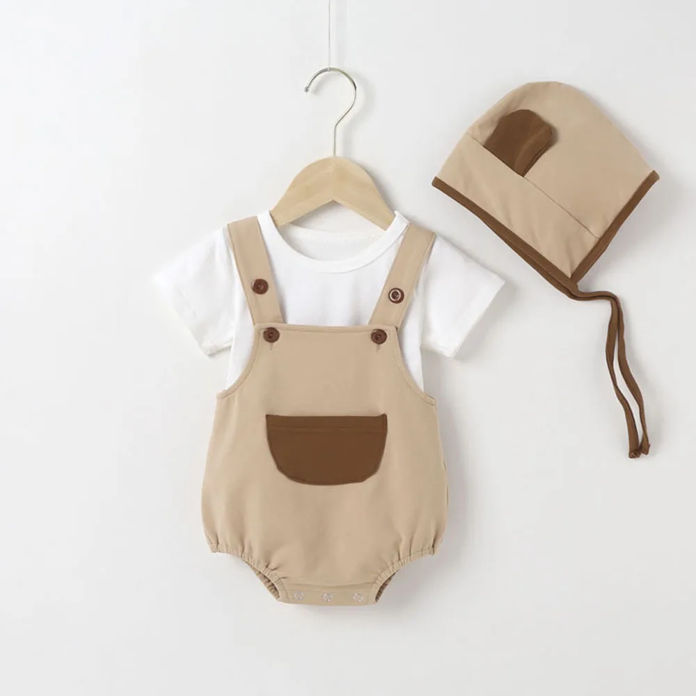 

Melario/Детские комбинезоны для новорожденных, детские комбинезоны для мальчиков и девочек, боди с карманами, Комбинезоны на подтяжках, костюм...