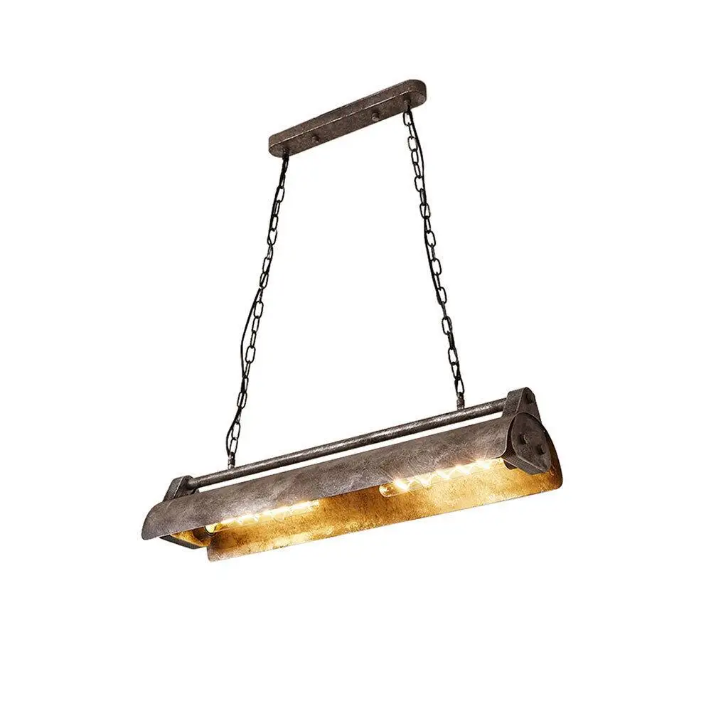 

4-Light Chandelier Rustic Industrial Hanging Lamp Rustic Farmhouse Ceiling Light Restaurant Kitchen Bar Living Room Home Decor