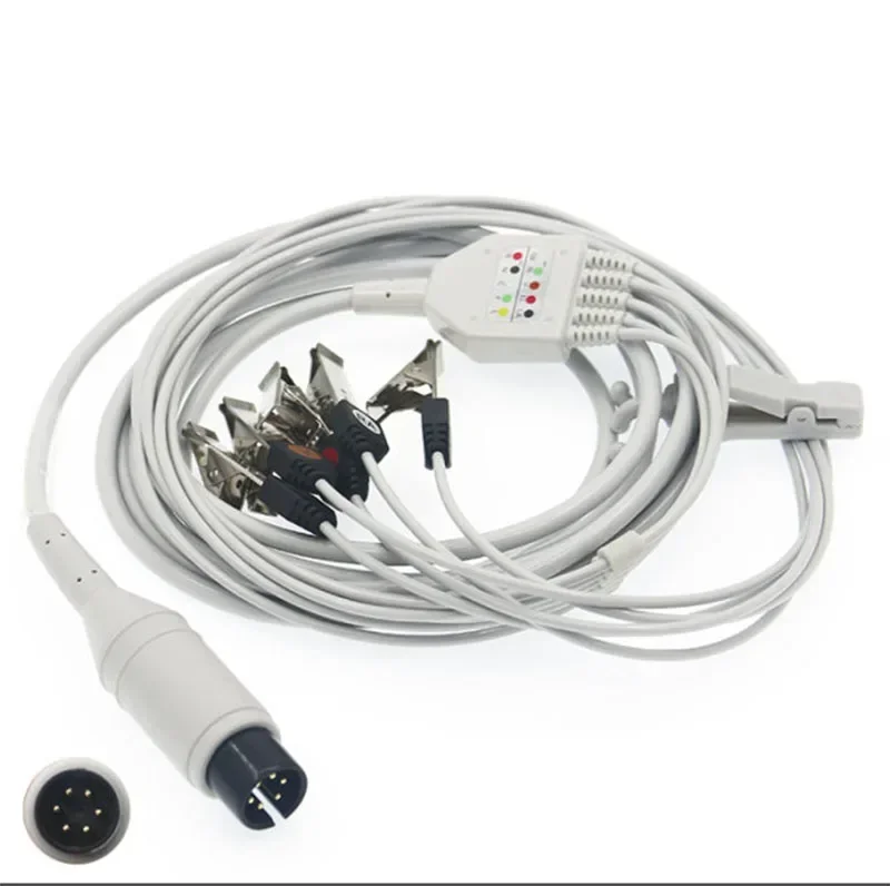 Кабель ЭКГ 6 контактов общего назначения