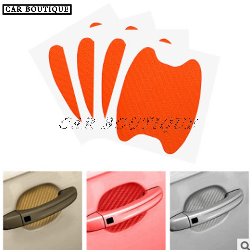 Explosive Car Door Bowl Protection Stickers Handle Protective Film Carbon Fiber New PVC |