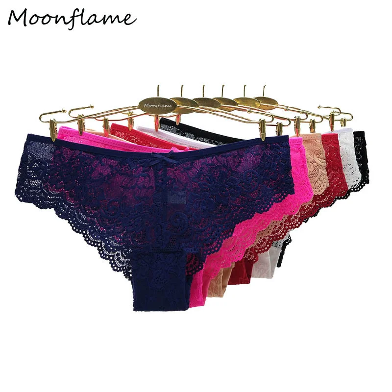 

Moonflame 5 шт./лот женское кружевное нижнее белье из хлопка
