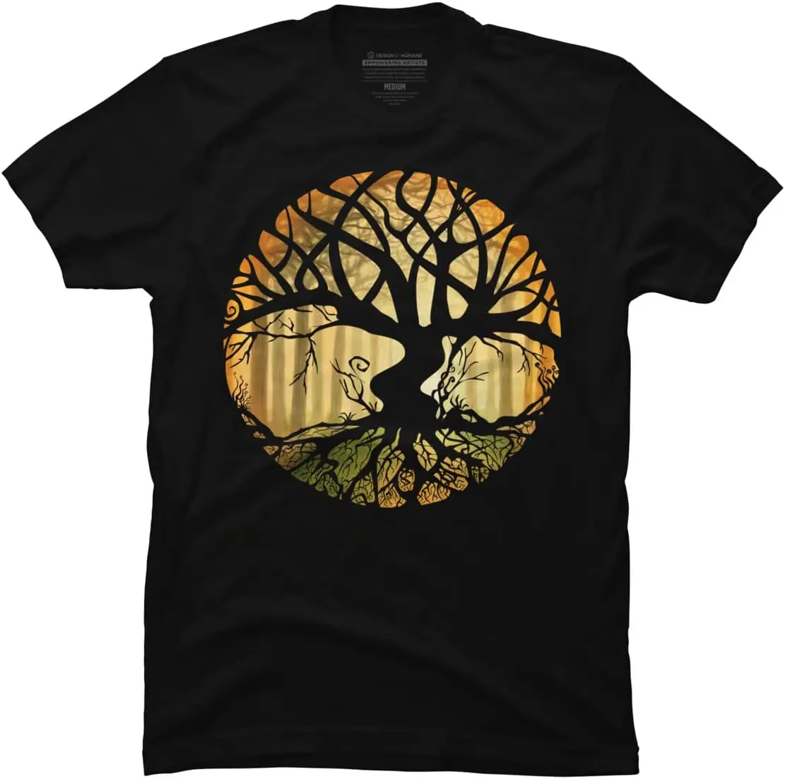 Мужская футболка Druid Tree от EVA3 Design By Humans -