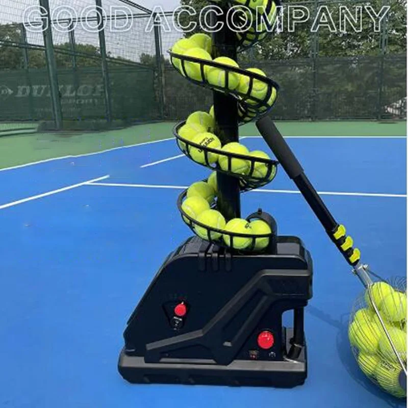 Portable Tennis Serve Machine Small Portable Automatic Throwing Ball Sparring Training Machine Single Teaching Exerciser