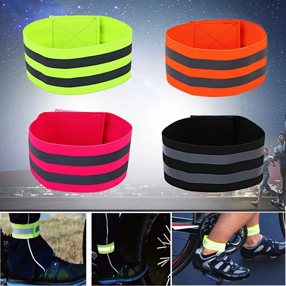 

Running Fishing Accessories Bicycle Bind Strap Bike Safety Alert Sport Tape Warning Armband Cycling Reflective Strips