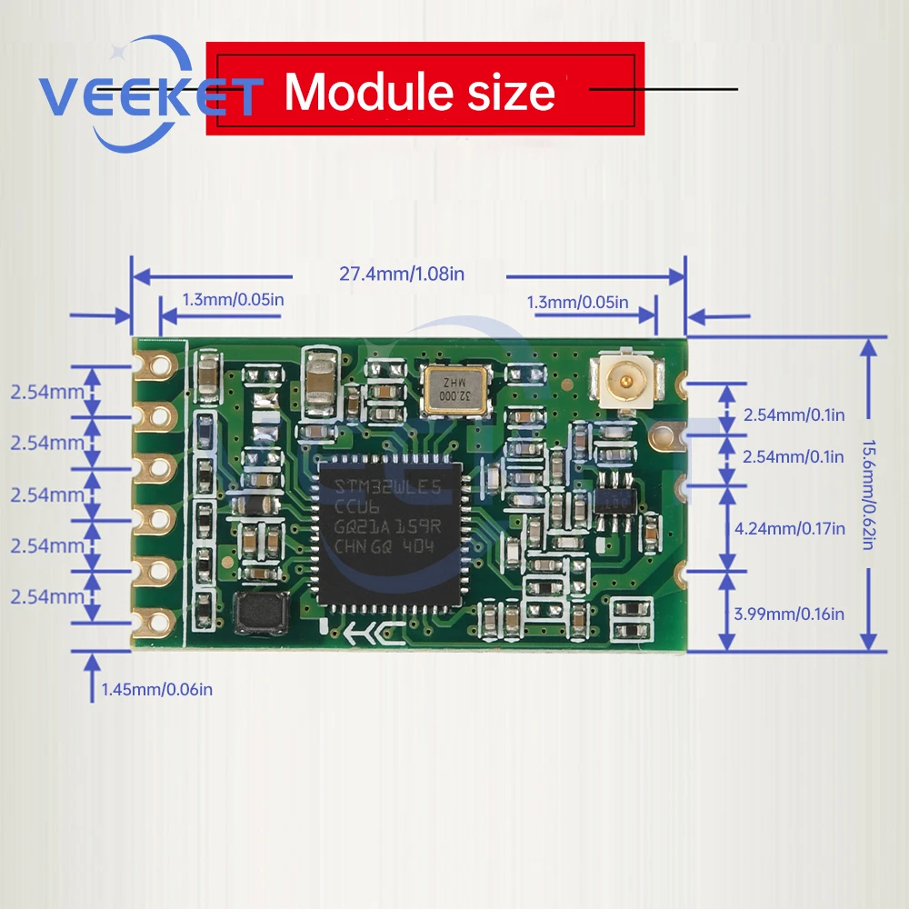 HC-15 LORA Модуль цифровой передачи беспроводной последовательной связи 433