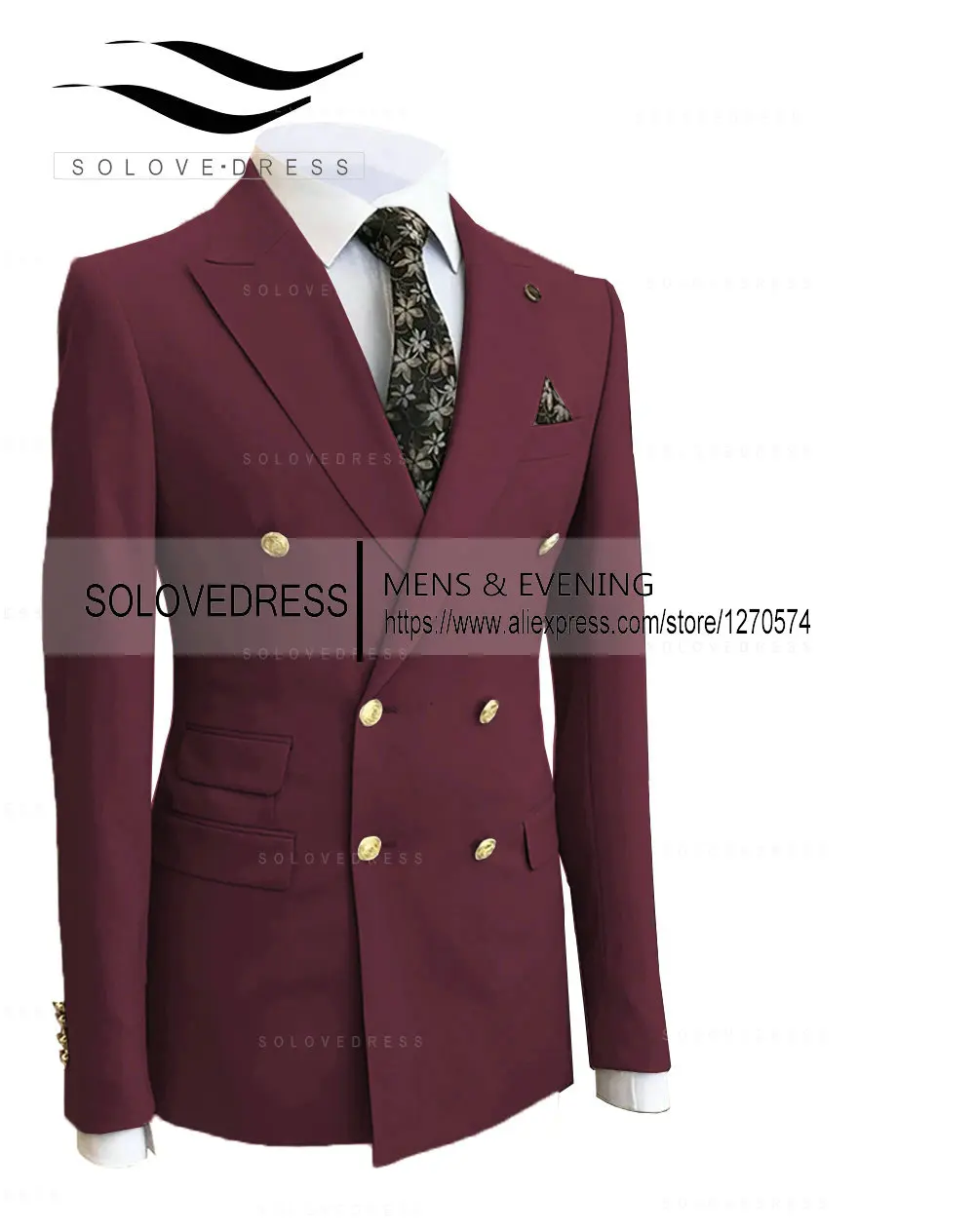 2022 Peak Causal Slim Fit Notched Label Green Mens Suit Blazer Formal Business For Wedding Groom Causal （Only Jacket）