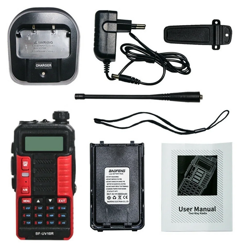 BAOFENG UV-10R Dual-Band Walkie Talkie Long Range Two Way Radio Waterproof UK