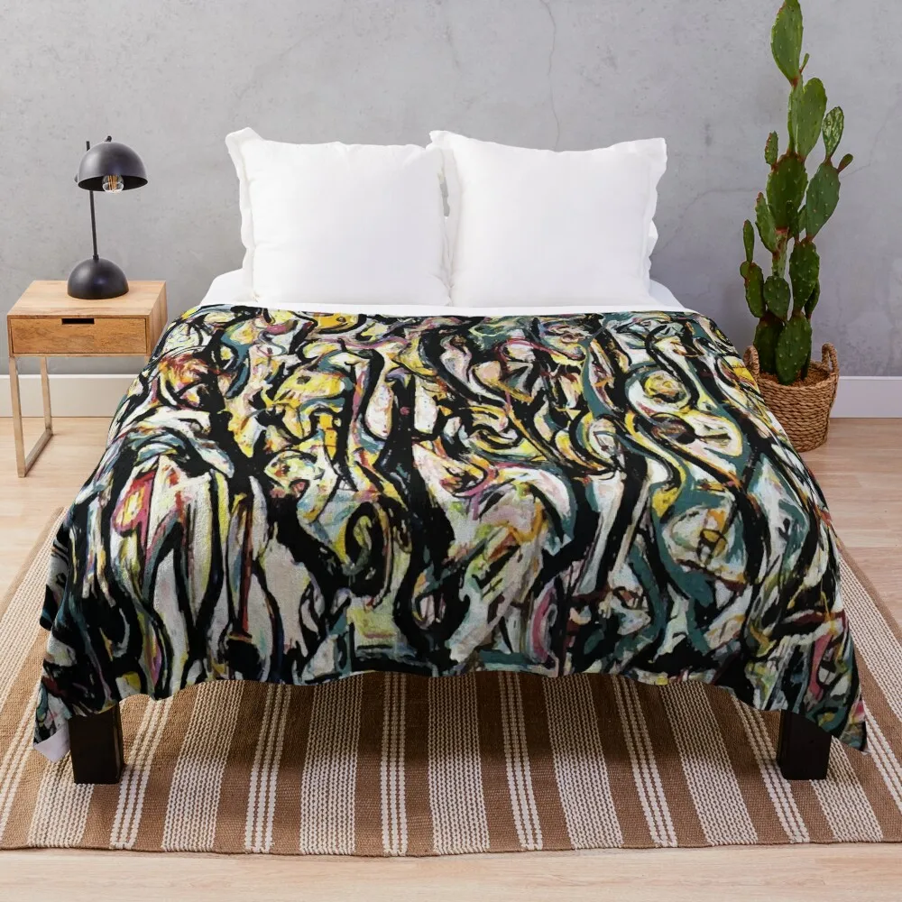 Jackson Pollack | Настенное одеяло тепловое мягкое большое искусственное