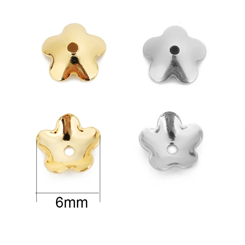 Бусины из нержавеющей стали диаметром 6 мм 50 шт. |