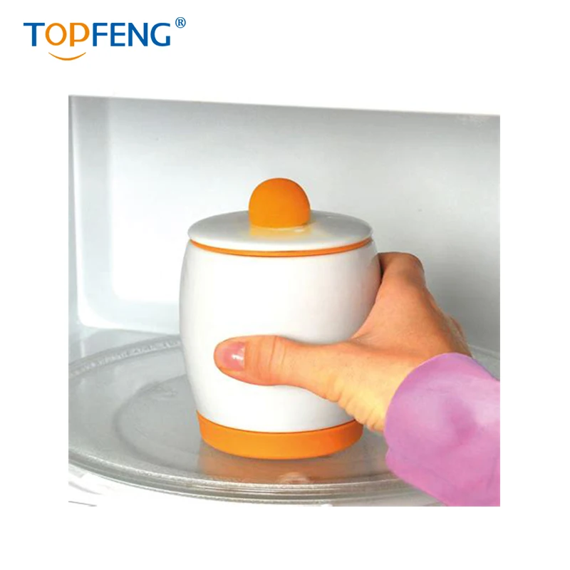 

TOPFENG CeramicMicrowave Egg Cooker and Poacher for Fast