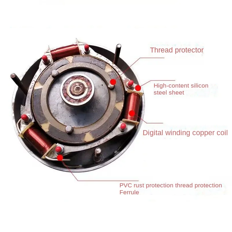 Небольшой гидроэлектрический генератор с постоянным магнитом и медной