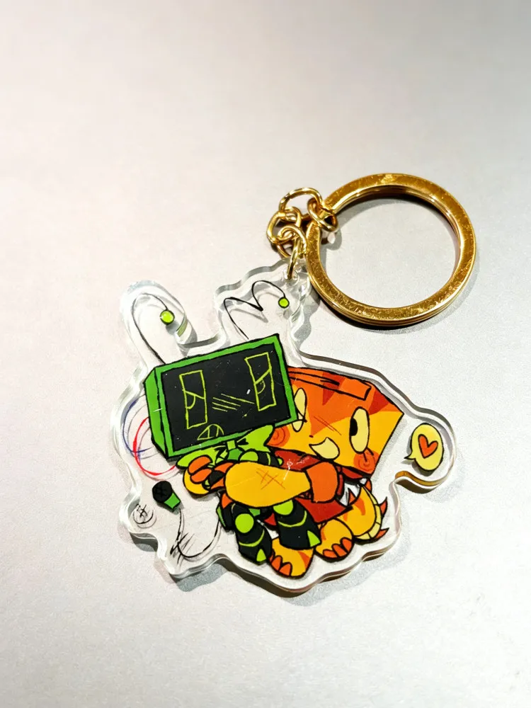 Брелок из акрила Shelly and Vee Dandys World RBL, кавайный мультяшный персонаж из игры (art.: 3920d4facbfc3) - 3920d4facbfc3
