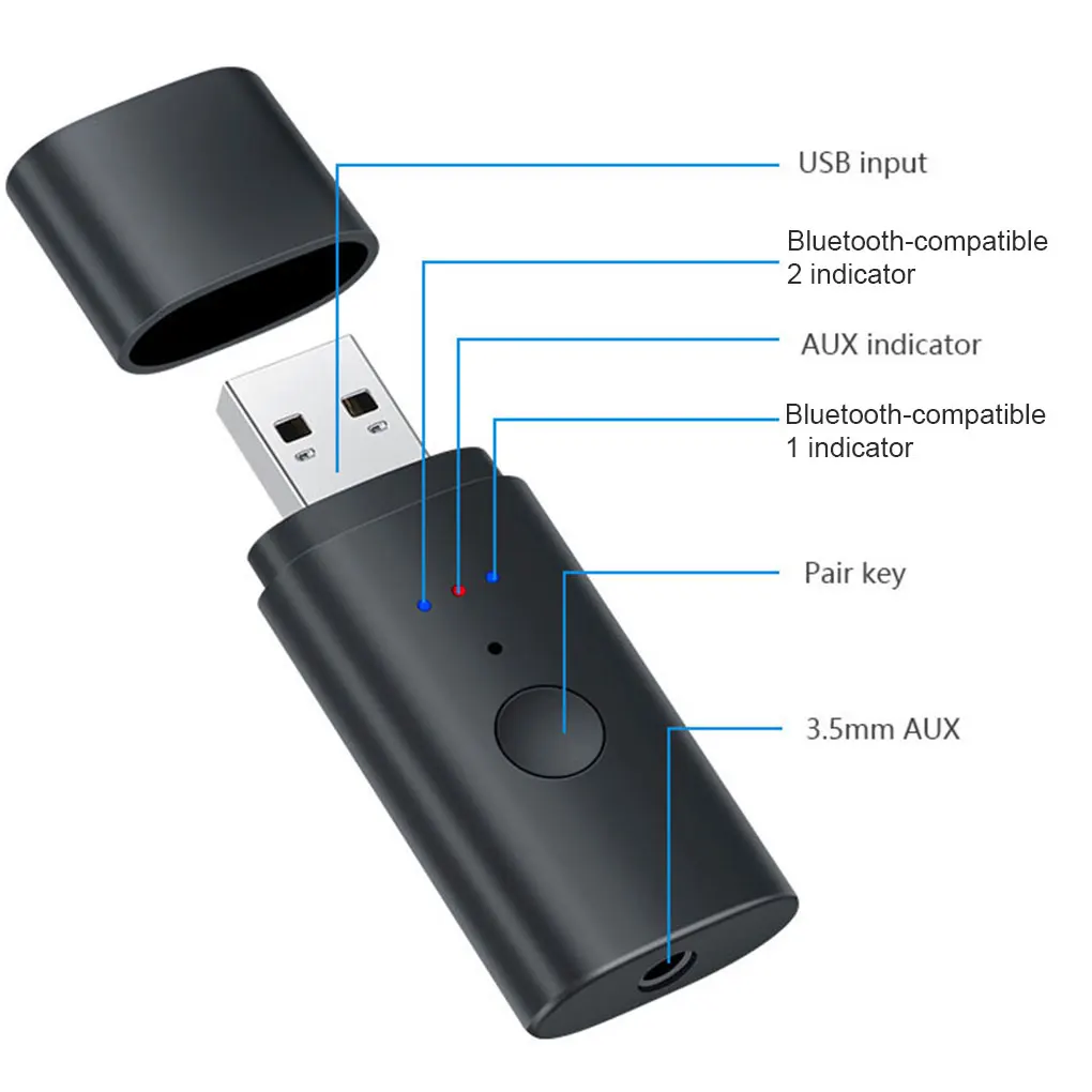 USB Bluetooth-совместимый 5 2 передатчик приемник Transmiss Аудио ТВ компьютер для PS4/5 Хост