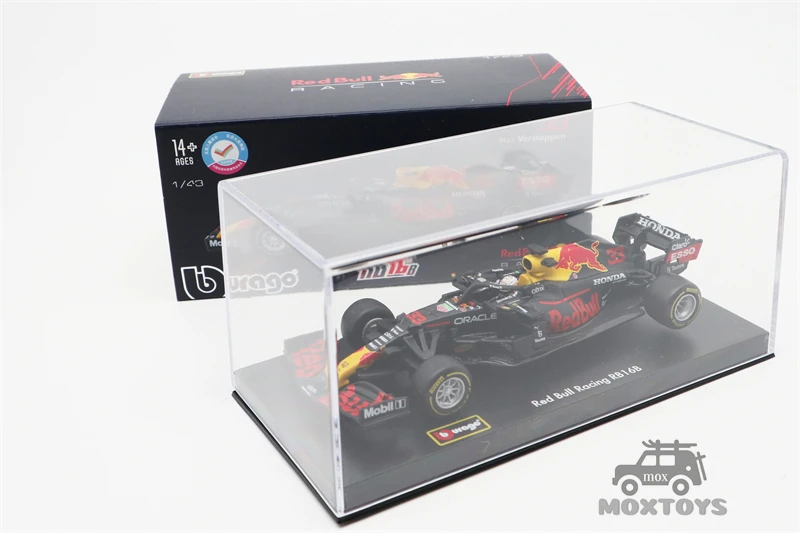 Предварительный заказ Bburago 1:43 2021 F1 формула гонки Redbull RB16B #11/33 акриловая коробка